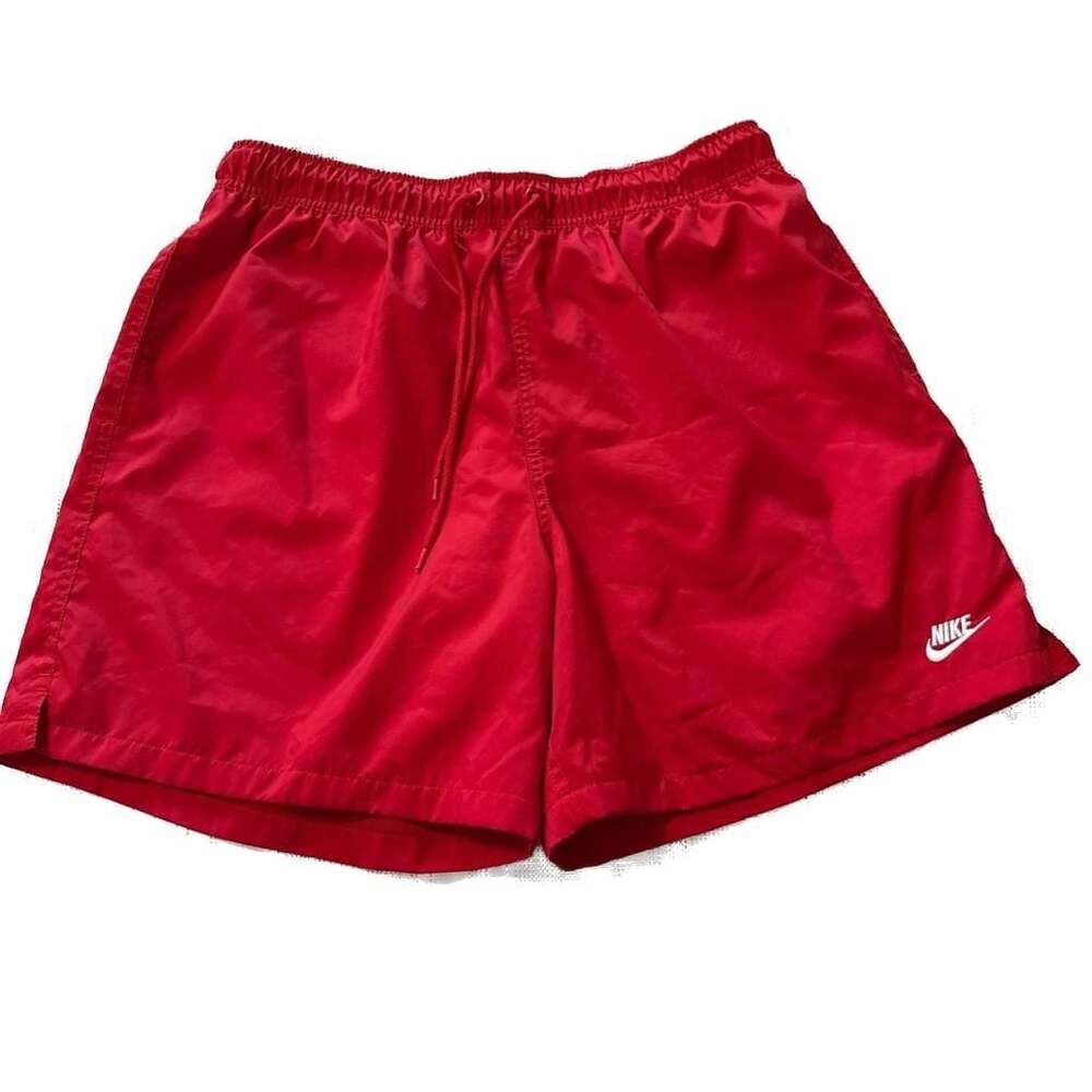 Nike Men's Red Athletic Swim Shorts Size Large